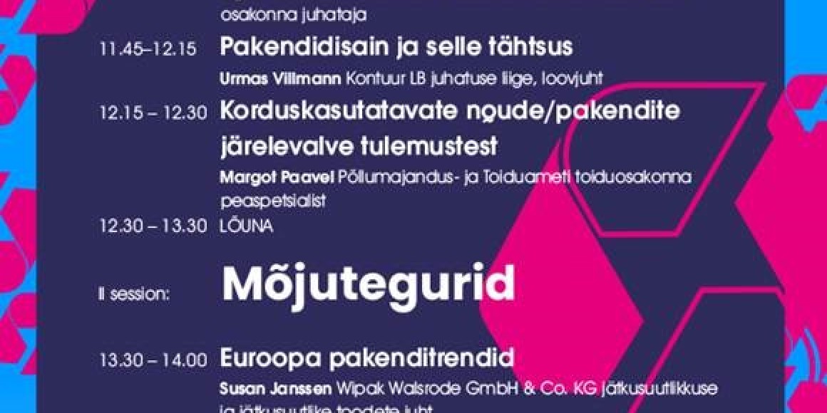 KUTSE: Pakendikonverents 18. mail 2023 Tallinnas ja veebis
